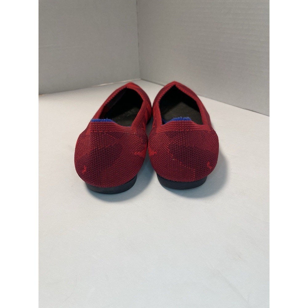 Rothy's The Point Flats Slip On Women's Size 7 Red camouflage Pattern - Picture 8 of 15